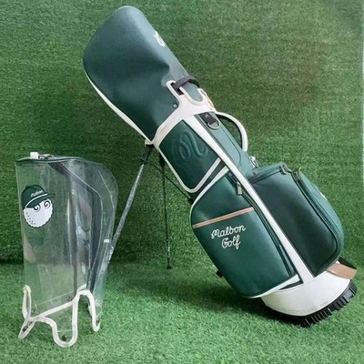 Malbon グリーンゴルフバッグ Malbon Golf × UNDEFEATED Golf Caddy Bag Green Black 2 hood