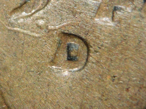 HIGH GRADE MINT ERROR 1946-D  LINCOLN WHEAT CENT RPM#14  XF