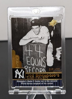 Joe DiMaggio - 2009 SPx Career Highlights #d 5/425 #JD-53 Yankees Jersey #d 1/1