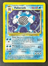 Pokemon TCG Poliwrath Base Set Holo Rare Unlimited 13/102 English 1999 90 HP on eBay