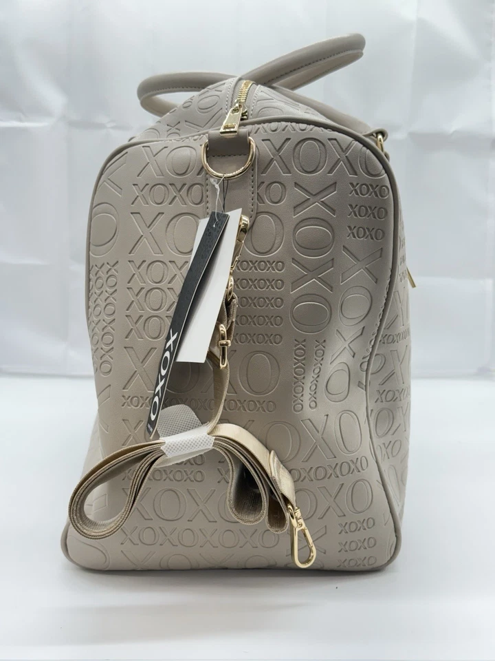 XOXO Women's Large Beige Duffle Travel Bag W/ Detachable Shoulder Strap - XOH332 - Image 3 of 4