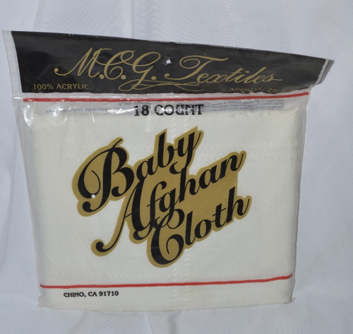 M.C.G. Textiles 18 Count Baby Afghan Cloth New | eBay