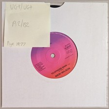 Meri Wilson Telephone Man Vinyl Record 7" VG+/VG+ 7N 25747 1977