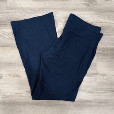 Betabrand Navy Blue Diamond Pattern Stretch Pants Women's XL