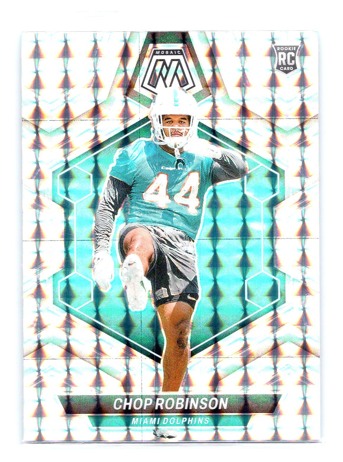 Chop Robinson 2024 Panini Mosaic #321 Silver Mosaic RC Rookie