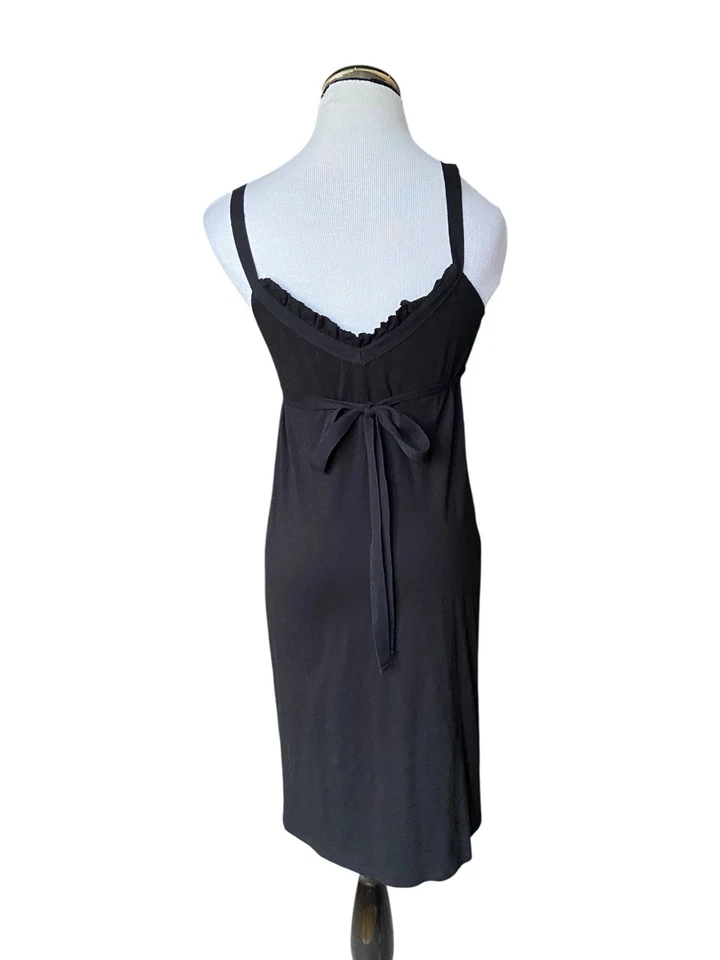Vestido Babydoll Y2K Mossimo Empire Cintura Talla M Negro Años 2000 De Colección Indie Sleaze Foto 4 de 4