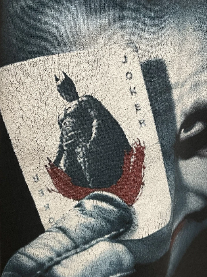 Camiseta promocional de la película The Dark Knight 2008 vintage The Joker Heath Ledger Foto 2 de 4
