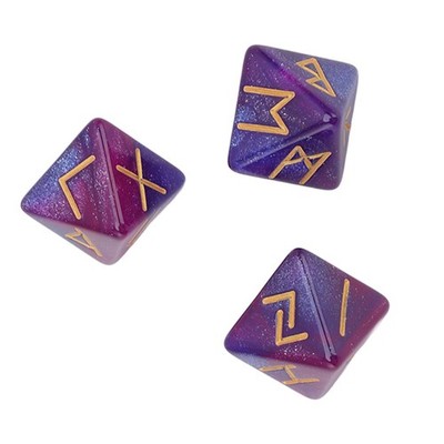 3 Pcs Polyhedral Dice Set Ideal Gift For Astrology Enthusiasts Easy To Use