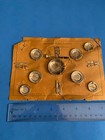 RARE ANTIQUE/Vintage Shackman's German Doll House metal serving Set on orig card — photo 1