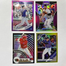 Nolan Arenado Nice Lot Of 4 All Prizms/Parallels- Cardinals/Rockies