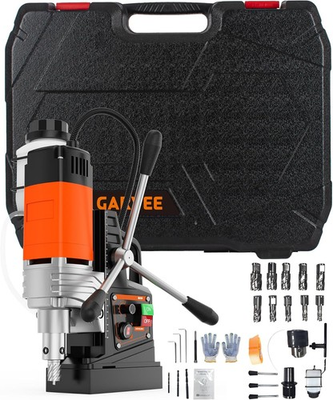 #ad 2 in Magnetic Drill 1750W 2922Lbf Power Portable Mag Drill with 10Pcs Drill Bits $263.99