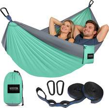 Camping Hammock, Portable Hammocks with Tree Straps  Attached Carry Bag, Campin