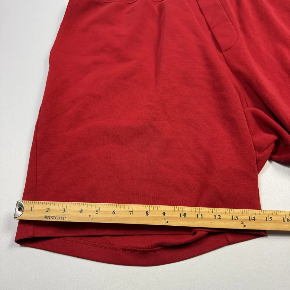 Polo Ralph Lauren Pantalones Cortos Para Hombres 4XB Rojo Tejido Salón Prendas para Dormir Pijama Grande Alto Foto 4 de 4