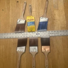 (6) Purdy Paint Brushes Unused “Seconds”Lot (2) 3” Nylon Glides, (2) 3”XL Sprig
