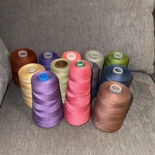 12-Spun Polyester Sewing Thread 12,000 Yards (each) Spool Cones