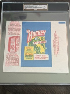 1972 73 O PEE CHEE NHL HOCKEY WAX WRAPPER SERIES 2 ICERT 7 GRADE