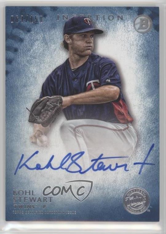2015 Bowman Inception Prospect Blue 63/150 Kohl Stewart #PA-KST Auto 1j6