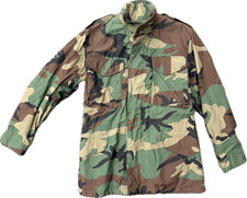 US Army M65 Kurtka Army Outdoor Fieldjacket woodland Camouflage XSmall Regular