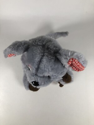 Nanco Vintage Plush Grey Koala Bear 7” Stuffed Animal Toy Red