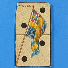 T177 Sweden Sweet Caporal National Flag Nation Series On Dominoes Circa 1901