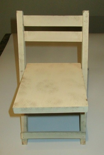 New Folding Wood Doll Chair Back Height 13.25" Seat 6.25" wide x 7" x 8.25" high - Picture 2 of 6