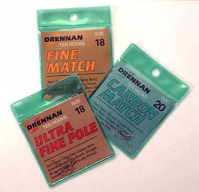 Hameçons Drennan Ultra Fine Pole N°24 - Lot De 25 Pour Pêche Fine En Rivière
