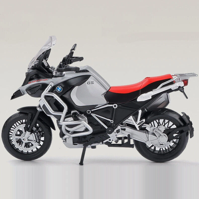 1:12 Scale BMW	R1250 GS Diecast Motorcycle Model Boys Toys Kids Gifts Sliver - Image 3 of 4