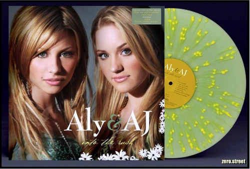 ALY & AJ Into The Rush LP on SPLATTER VINYL New SEALED Colored Exclusive Yellow