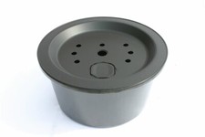 PE Becken mit GFK Deckel Ø 55 cm 45l für Quellsteine Wasserspiele Zierbrunnen