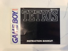 TETRIS Nintendo Gameboy Manual Only