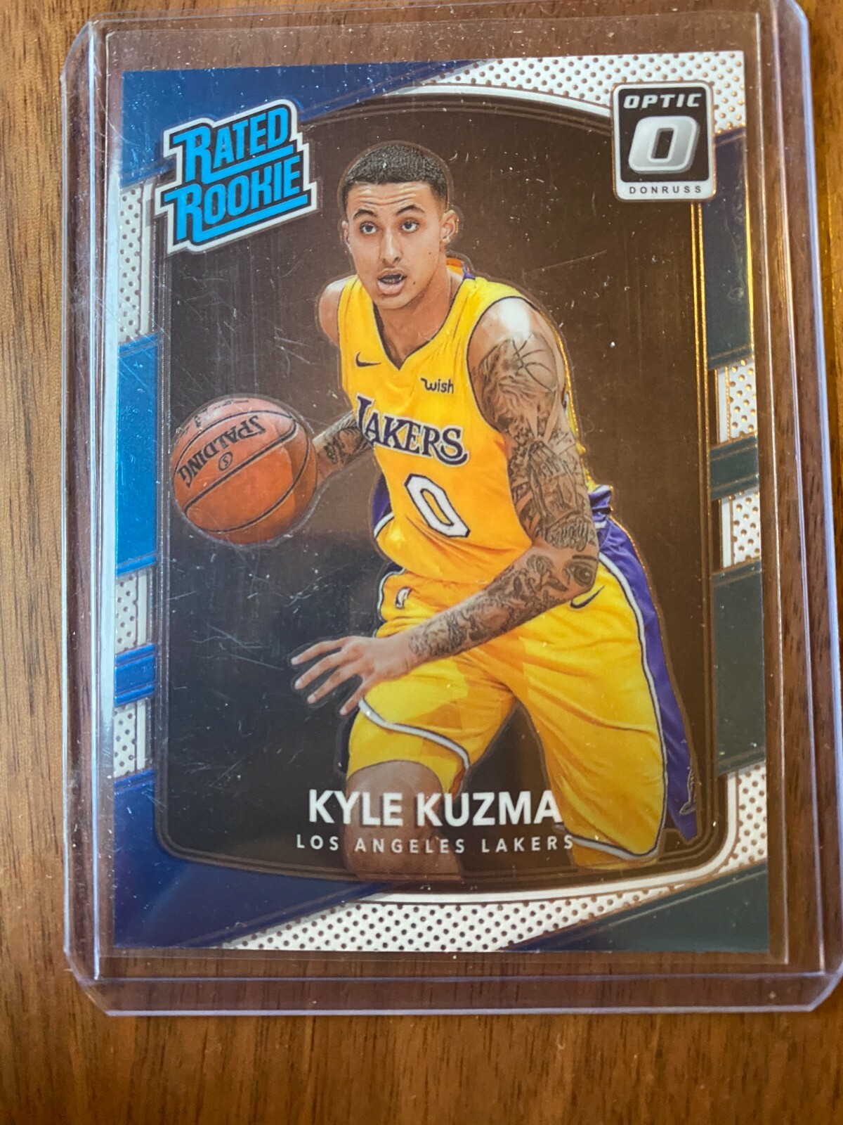 A54,678 - 2017-18 Donruss Optic Holo #174 Kyle Kuzma Rated Rookie