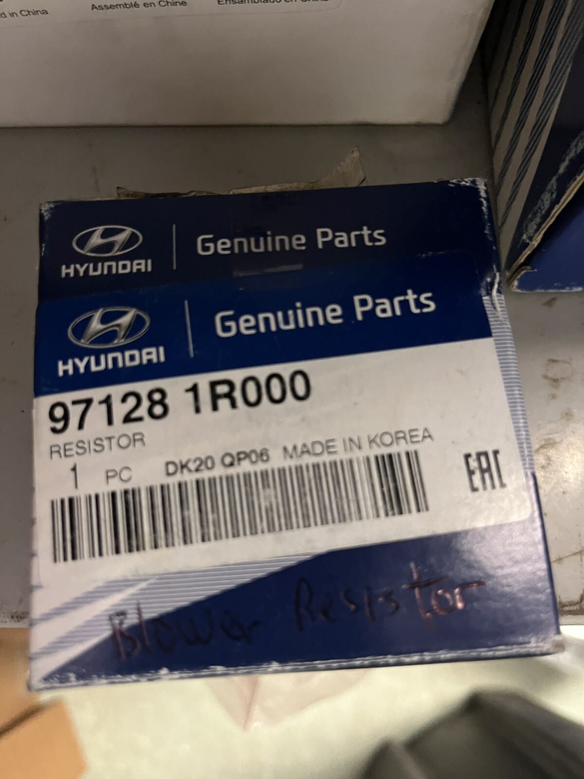 BLOWER MOTOR RESISTOR GENUINE!!! HYUNDAI ACCENT VELOSTER 20122017