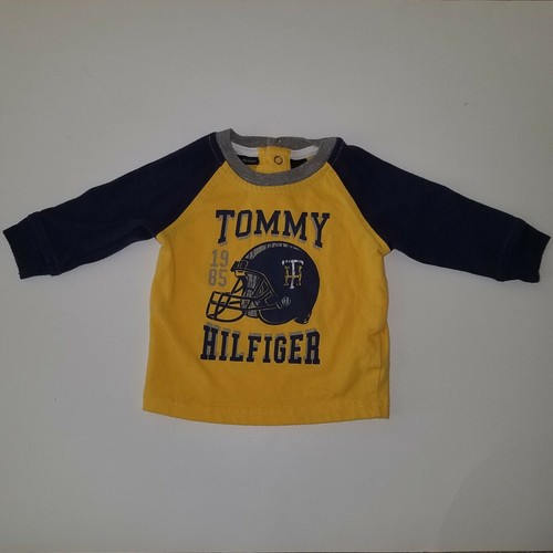 Tommy Hilfiger Yellow Blue Shirt Baby 