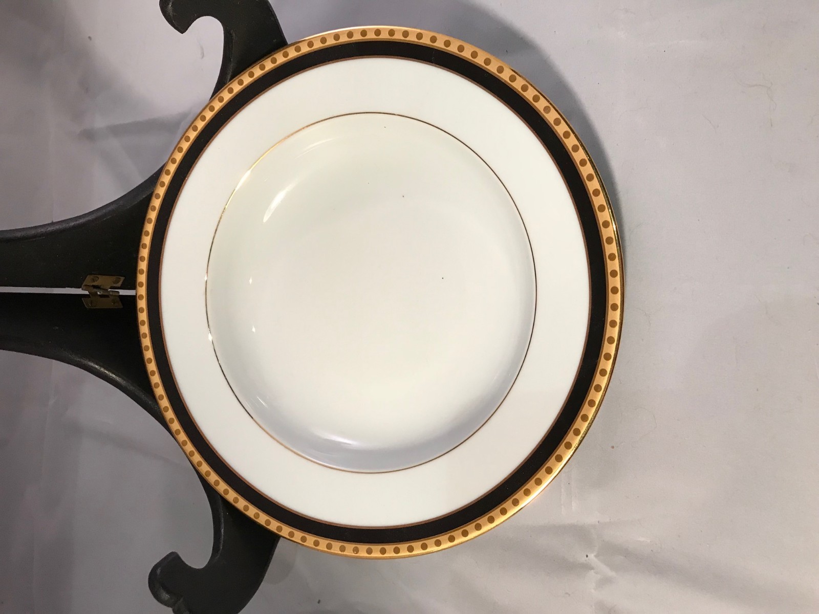 Tiffany Limoge Black Band soup bowls set of 12, 8.5 inches mint eBay