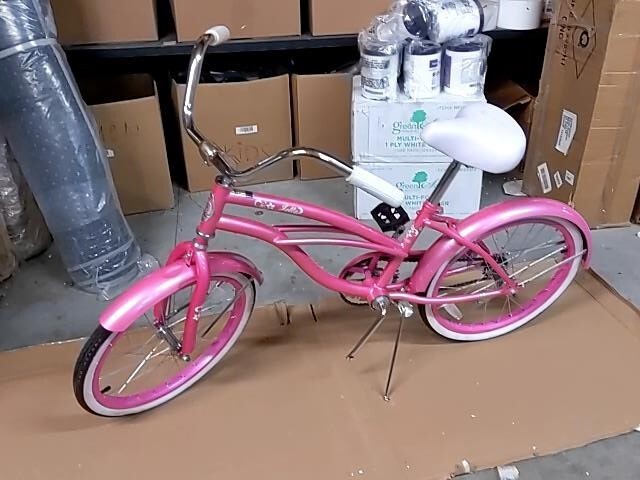 Firmstrong Pink Cruiser Bike With Gears Tires White And Pink Beach