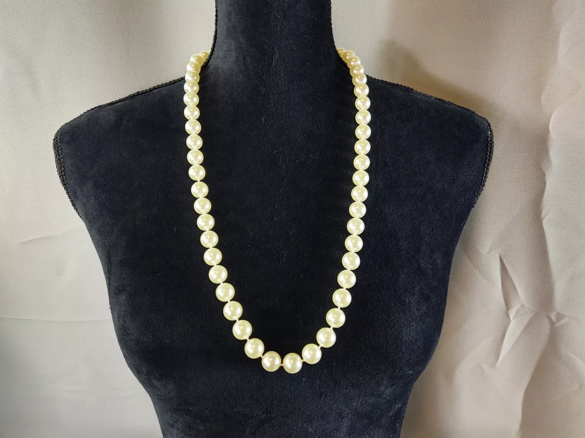 Vintage pearl on sale necklace ebay