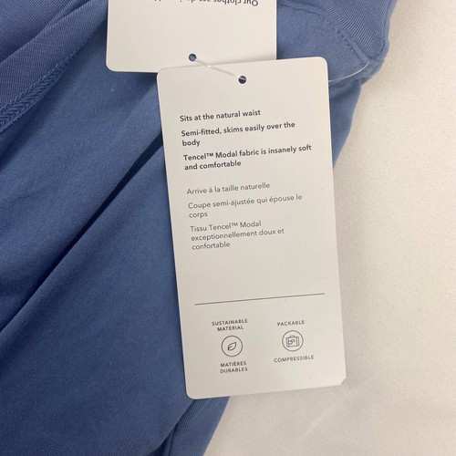 NWT Athleta Release High Rise Twist Side Accent Midi Skirt Blue Size XXS - Picture 5 of 7