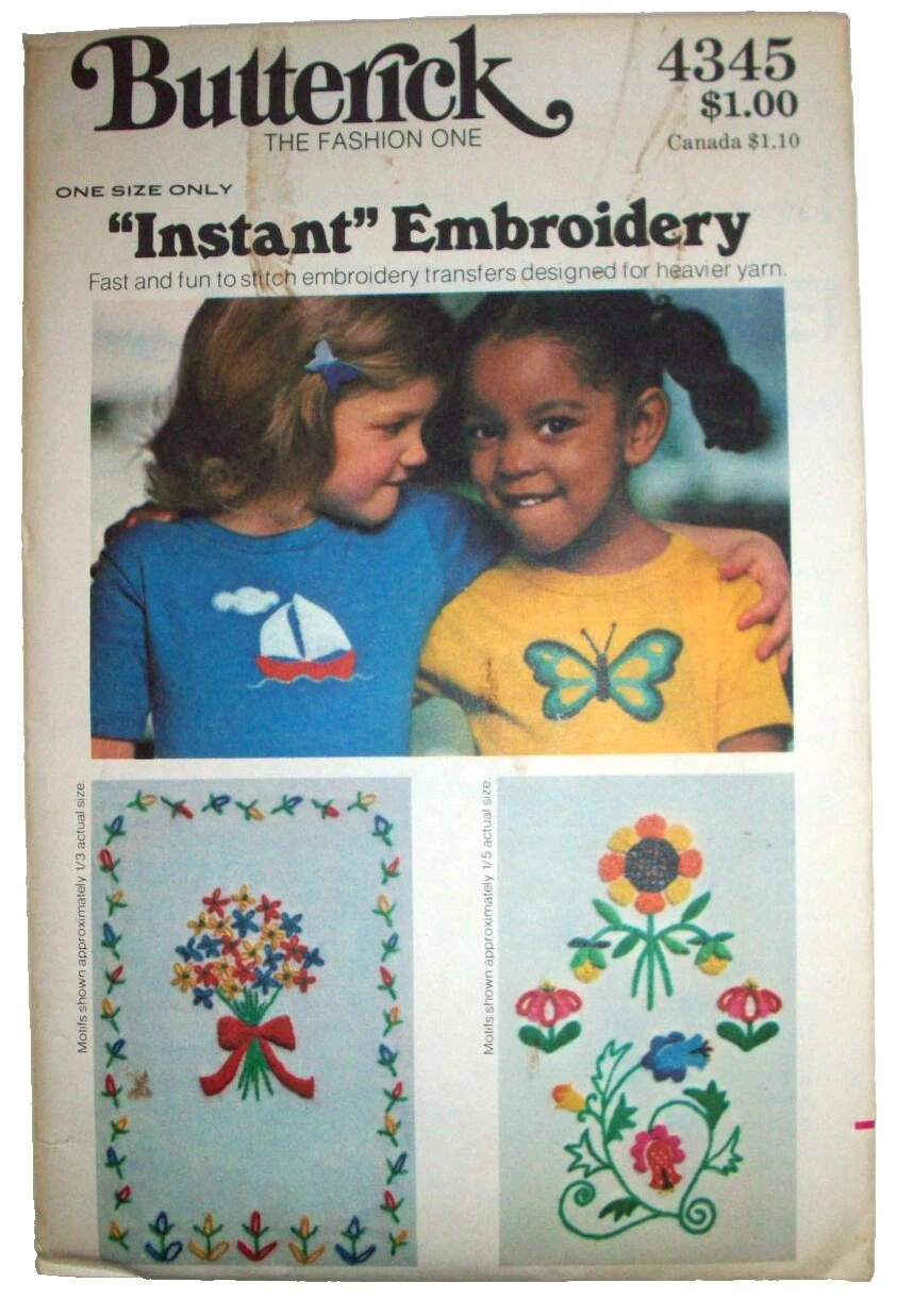 Butterick Embroidery Patterns