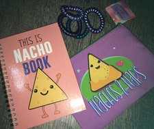 Claire  s Phone Cord Hair Tie Bracelets Nacho Chip Diary Cosm Bag Jewelry Lot