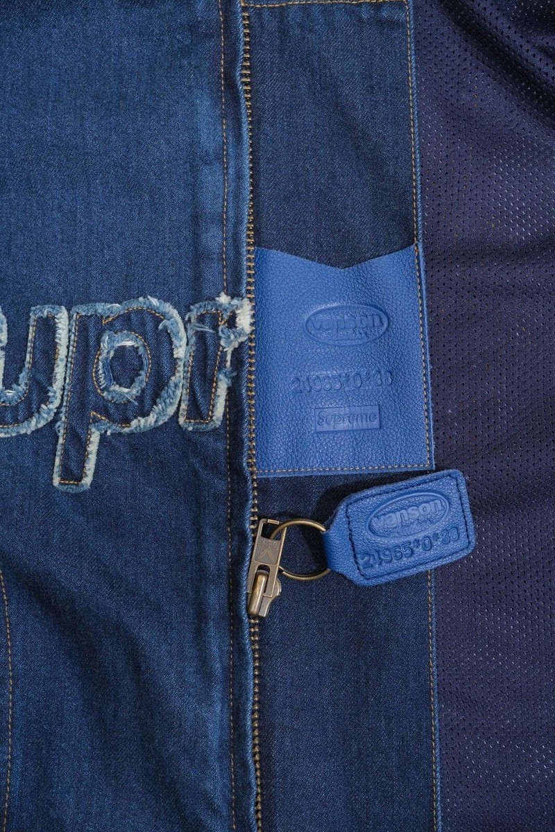 Supreme Vanson Leathers Cordura Denim S Small Jacket Supreme Vanson Leathers Cordura Denim S Small Jacket