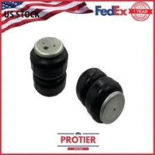 Pair Heavy Duty Custom Air Suspension Spring Bag 1/2 inch NPT Port 2096 lbs Load