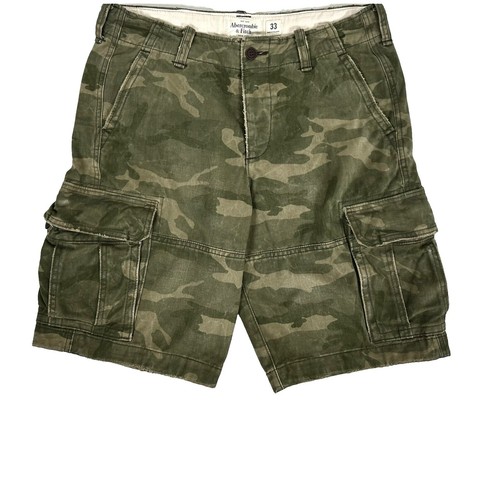 Vintage Gullivers Cargo Shorts Mens 36 Olive Green 80's Army