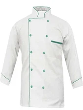 Doublebreasted Jacket Men Chef Coat Long Sleeve Kitchen Uniform Cook Shirt CAWG1