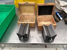 STM Magnetic V-Block MVB/4S w/Wood Case (4"x3"x3-3/4") - (Lot of 2)