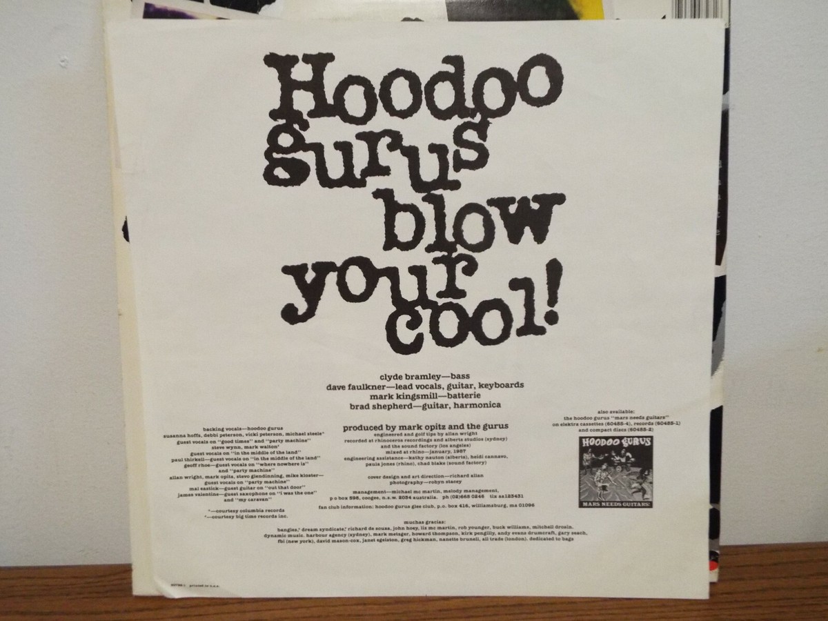 HOODOO GURUS BLOW YOUR COOL 1987 LP VINYL ALBUM | eBay