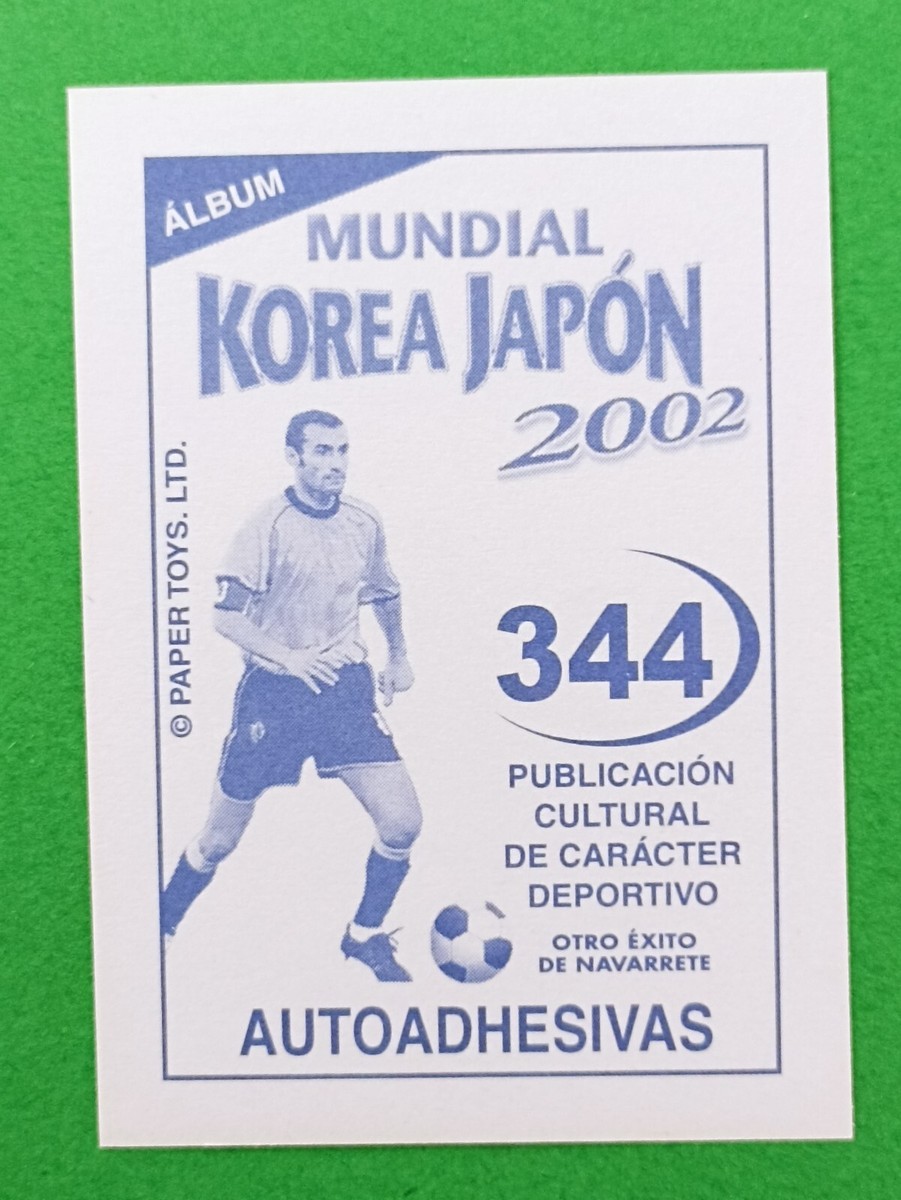 2002 Navarrete Korea Japan World Cup FIFA Ax Sticker #344 PABLO