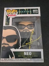 KEANU REEVES signed autograph In Person FUNKO POP MATRIX NEO ACOA