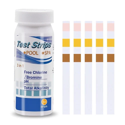 50 Strips 3 In 1 PH Test Strips Rapid Water Testing Kit for Pool Pond Spa UK - Picture 4 of 10