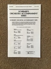 SCHIRMER'S ORCHESTRA ACCOMPANIMENT SERIES HALLELUJAH (MESSIAH)
