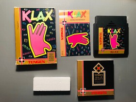 KLAX Nintendo NES Game Tengen CIB Complete